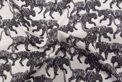Tigress - Coal Black - Storrie Sateen