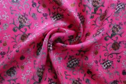 The Wildwood Mosaic Coordinate Collection - The Royal Pome - Fuchsia - Pure Cupro