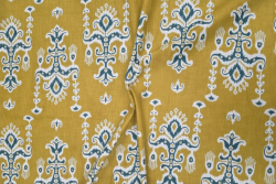 Ochre Chandelier - Cotton Lawn Hand-Dyed Block Print