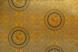 Glass Velour - Regal Medallions - Old Gold