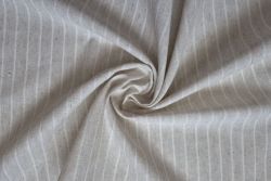 Aston Pinstripe - Linen Rayon Chambray - Stone