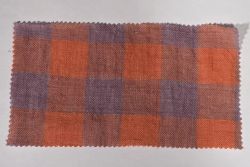 PRE-ORDER Gallery Gingham - Laundered Pure Linen Collection - Tangerine