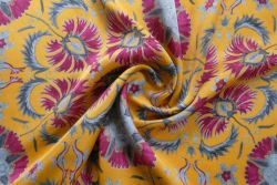 The Wildwood Mosaic Coordinate Collection - Thistle Majesty - Ochre - Pure Cupro