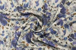 Periwinkle Heirloom - Sandwashed Silk-Mix Soft Satin Twill