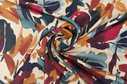 Palette de Flore – Mulberry - Sandwashed Silk-Mix Soft Satin Twill