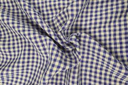Homestead Gingham - Laundered Pure Linen Collection - Violet