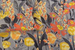 Sundance Floral - Silver - Cotton Pure Lawn
