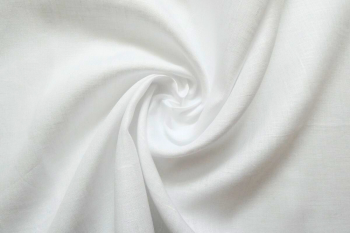 Lifestyle - Oeko-Tex Sustainable 100% Pure Linen Yarn-Dyed Suiting Plains - White