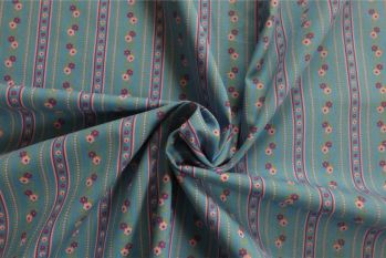 Floretta Stripe - Blue - Pesanté Poplin