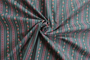 Floretta Stripe - Teal - Pesanté Poplin