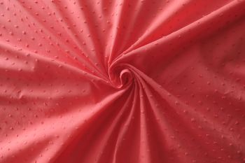 Alabama - Cotton Embroidered Swiss Bobble Knot Plain Lawns-Candy Pink