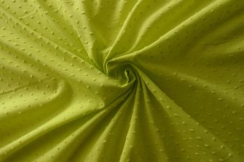 Alabama - Cotton Embroidered Swiss Bobble Knot Plain Lawns-Neon