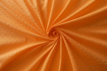Alabama - Cotton Embroidered Swiss Bobble Knot Plain Lawns-Orange 