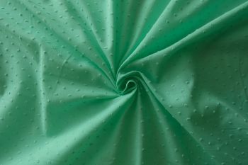 Alabama - Cotton Embroidered Swiss Bobble Knot Plain Lawns-Spearmint