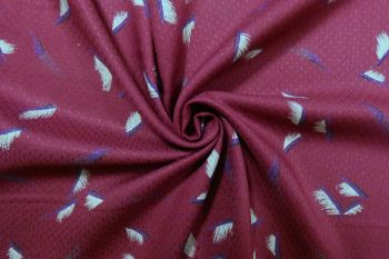 Alison - Berry - Textured Viscose Dobby