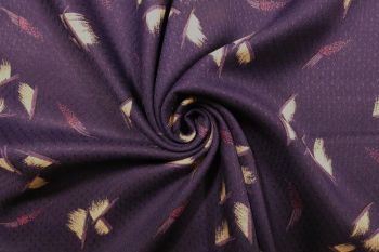 Alison - Purple - Textured Viscose Dobby