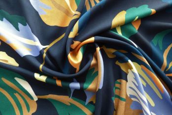 Artsy Leaf - 100% Viscose Challis