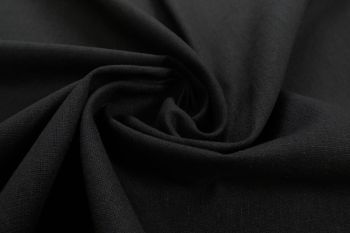 Harvard - Organic Linen Viscose Chambray Plains - Black