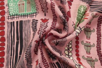 Folk Farm Art - Pure Cupro Crepe