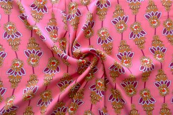 Carnation Crinkle - Rayon Crinkle