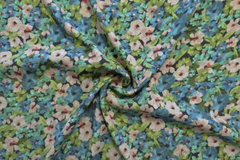 Carpet Blossoms - Morracain Crepe