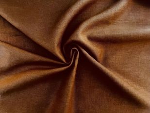California - Lightweight Sustainable 100% Linen Plains - Chocolate