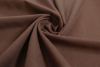 Harvard - Organic Linen Viscose Chambray Plains - Chocolate