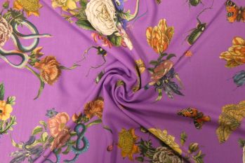 Cobra Corsage - Mauve Viscose Challis Lawn