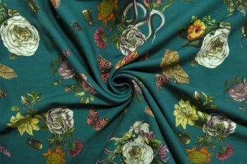 Cobra Corsage - Teal - Chloe Chambray