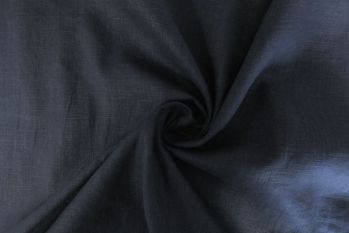California - Lightweight Sustainable 100% Linen Plains - Midnight