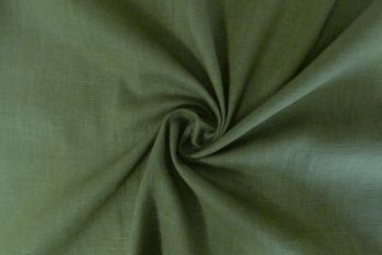 Cruise - Oeko-Tex Sustainable Pure Linen Chambray - Olive Green