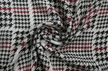 Rosewood Houndstooth - Black - Pure Cupro