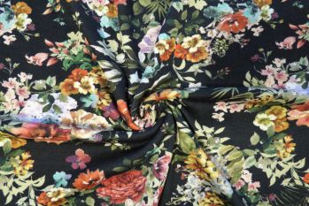 Floral Fantasy - Viscose Crepe Jersey