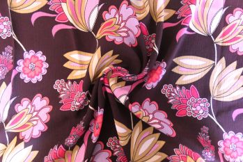 Floral Perfume - Blackberry - Rayon Crinkle 