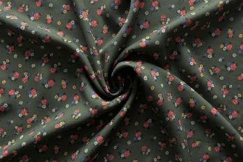 Floral Remix - Khaki - Viscose Challis Lawn