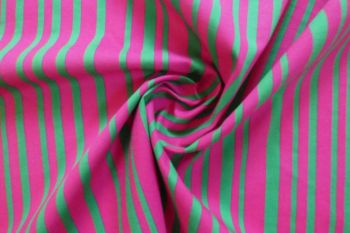 Berry Garden Linear Stripe - Cotton Pure Lawn