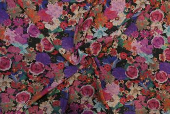 Hidden Flowers - Viscose Morracain Crepe