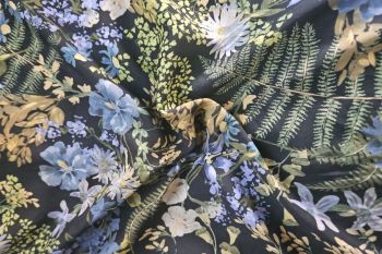 Antique Botanical Floral - Viscose Challis Lawn