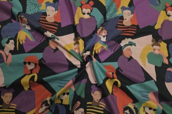 PRE-ORDER Fashion Focused - Noir - Cotton Marlie-Care Lawn