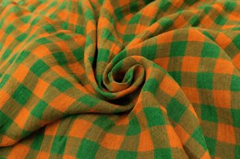 Gallery Gingham - Laundered Pure Linen Collection - Jade