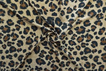 Kitty Leopard - Viscose Challis Lawn
