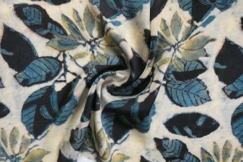 Inkwell Garden - Teal - Pure Cupro