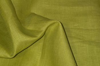 Lifestyle - Oeko-Tex Sustainable 100% Pure Linen Yarn-Dyed Suiting Plains - Lime Green
