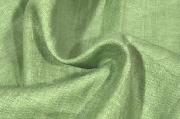 Lifestyle - Oeko-Tex Sustainable 100% Pure Linen Yarn-Dyed Plain Suiting - Sage Green