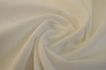 Oxford - Oeko-Tex Sustainable Linen-Mix Chambray Plains - Off White