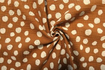  Ottilie - Cinnamon - Organic Cotton Gauze