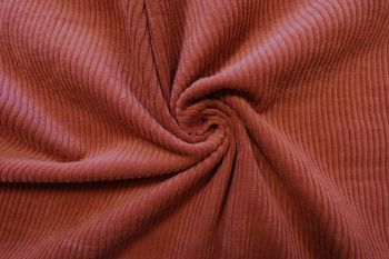 Dakota - Oeko-Tex Sustainable 4.5 Wale Corduroy Plains - Deep Salmon