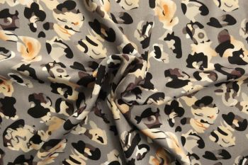 Safari Mirage - Silver - Organic Rayon Gemma Sateen