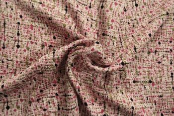 City Grid - Pink - Organic Rayon Gemma Sateen