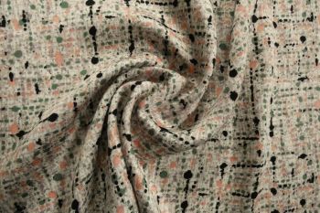 City Grid - Green - Organic Rayon Gemma Sateen